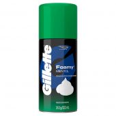 Espuma para Afeitar Foamy Menthol Gillete 312gr
