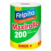 Maxirollo de Cocina Doble Hoja Felpita x 200 paños