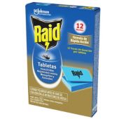 Tabletas Repuesto Raid Contiene 12u