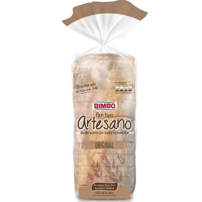 Pan Blanco Artesano Bimbo 500 gr