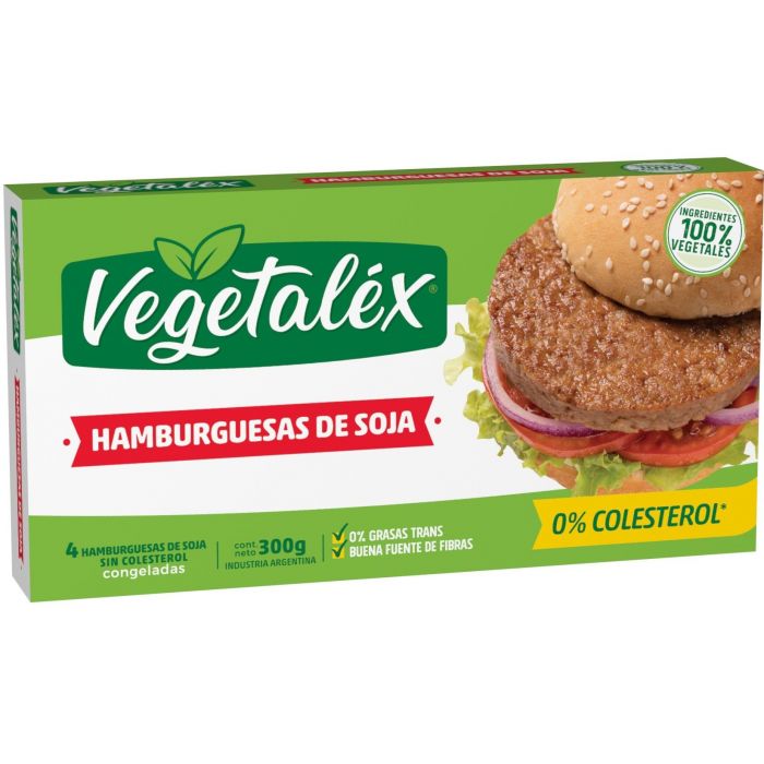 Hamburguesas de Soja Tradicional Vegetalex x 4U