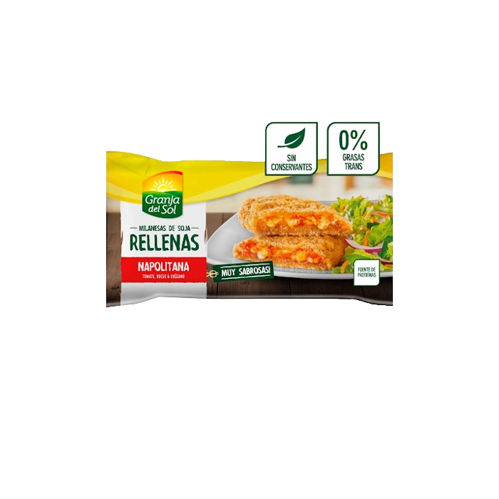 Milanesa de Soja Granja del Sol Rellena Napolitana 380g