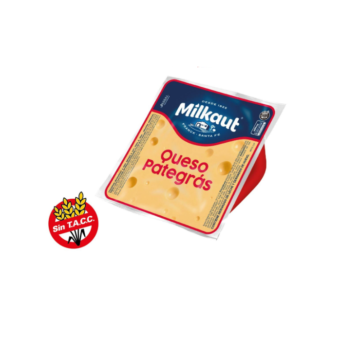 Queso semiduro, con sabor auténtico. Libre de gluten (sin TACC) Contiene 400 gr.